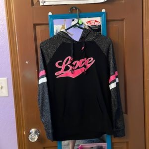 Black and pink hoodie